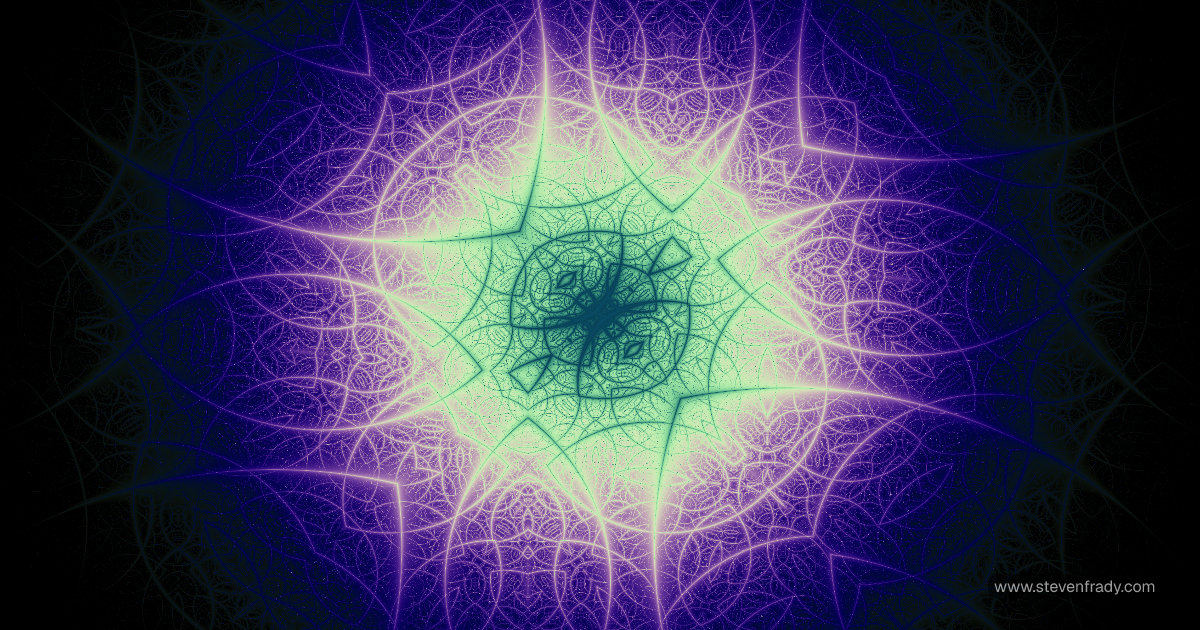 Chaotic System - Genuary 2024, Day 8 - A GLSL shader by Steven Frady